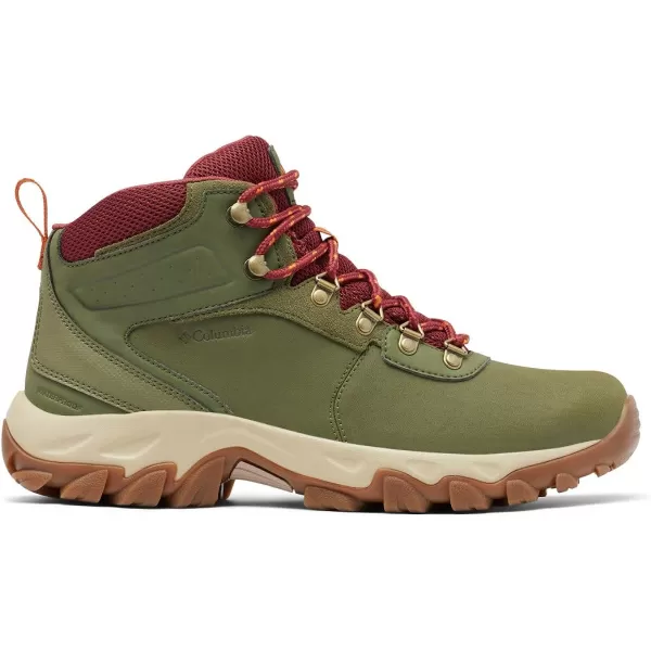 imageColumbia Mens Newton Ridge Plus Wp Hiking ShoeHiker Green Marsala Red