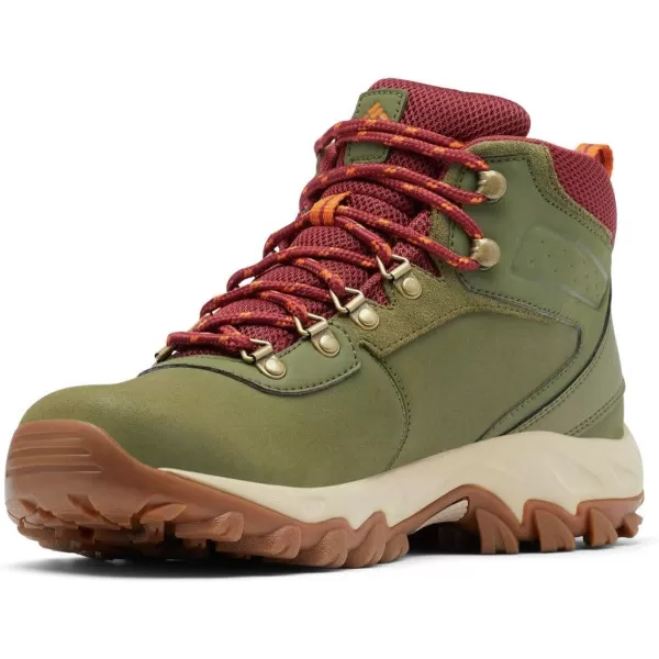 imageColumbia Mens Newton Ridge Plus Wp Hiking ShoeHiker Green Marsala Red