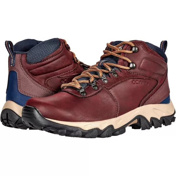 imageColumbia Mens Newton Ridge Plus Wp Hiking ShoeMadder Brown  Collegiate Navy