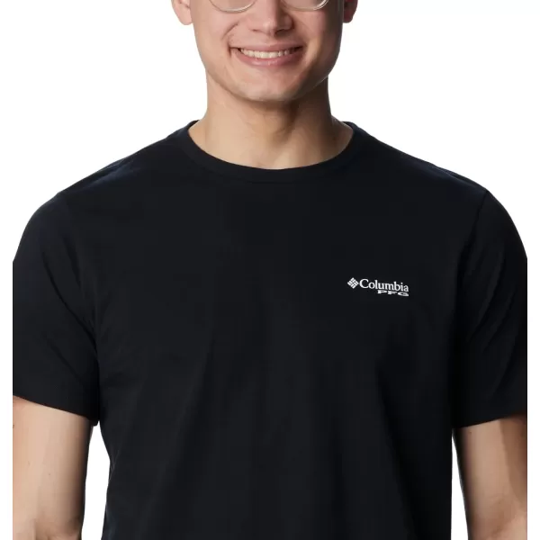 imageColumbia Mens PFG Back Graphic Short Sleeve TeeBlackPfg Triangle Graphic