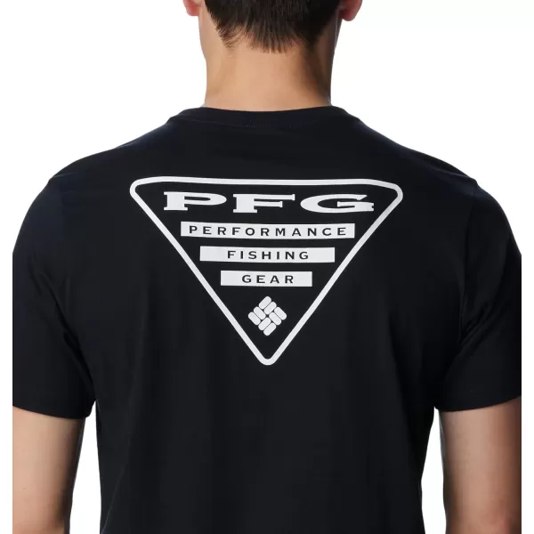 imageColumbia Mens PFG Back Graphic Short Sleeve TeeBlackPfg Triangle Graphic