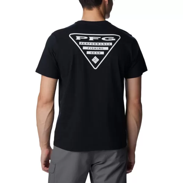 imageColumbia Mens PFG Back Graphic Short Sleeve TeeBlackPfg Triangle Graphic