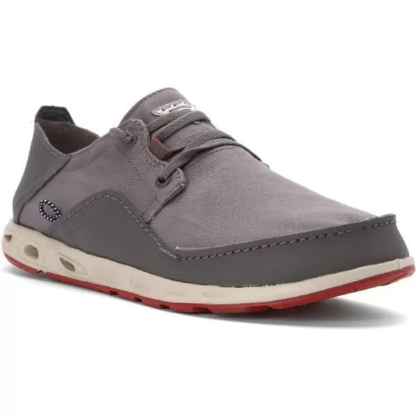 imageColumbia Mens PFG Bahama Vent Relaxed Boat ShoeCity Grey  Vintage Red