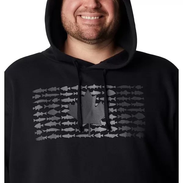 imageColumbia Mens PFG Fish Flag Ii HoodieBlackCity Grey Canada
