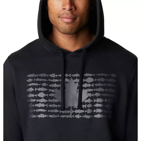 imageColumbia Mens PFG Fish Flag Ii HoodieBlackCity Grey Canada