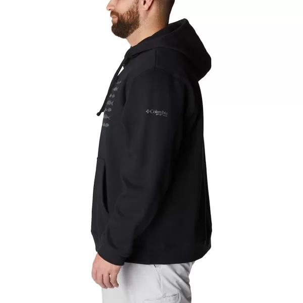 imageColumbia Mens PFG Fish Flag Ii HoodieBlackGraphite Usa