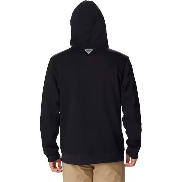 imageColumbia Mens PFG Fish Flag Ii HoodieBlackRed Spark Fl