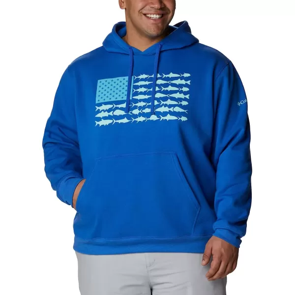 imageColumbia Mens PFG Fish Flag Ii HoodieBlue MacawGulf Stream Usa