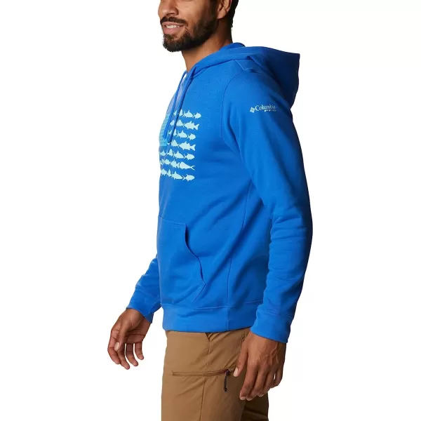 imageColumbia Mens PFG Fish Flag Ii HoodieBlue MacawGulf Stream Usa