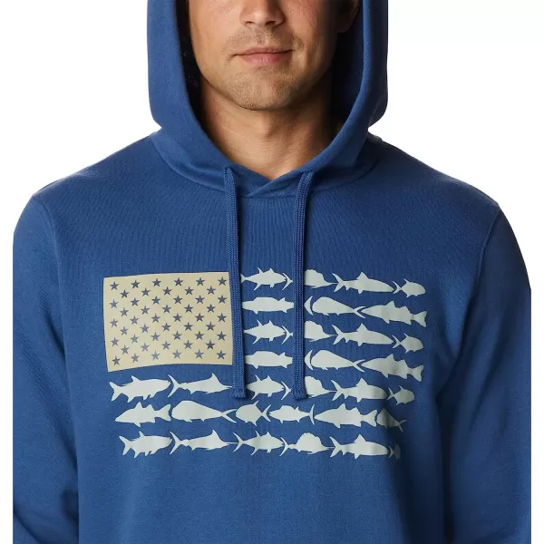 imageColumbia Mens PFG Fish Flag Ii HoodieCarbonCool Green Usa