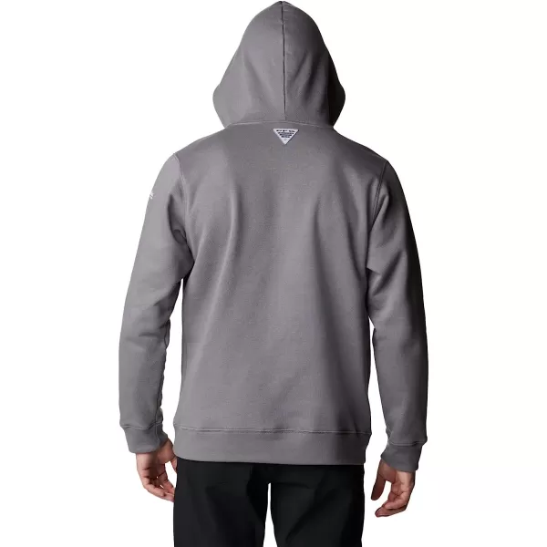 imageColumbia Mens PFG Fish Flag Ii HoodieCity GreyWhite Tx