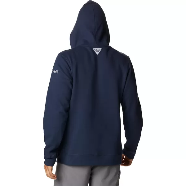 imageColumbia Mens PFG Fish Flag Ii HoodieCollegiate NavyWhite Usa