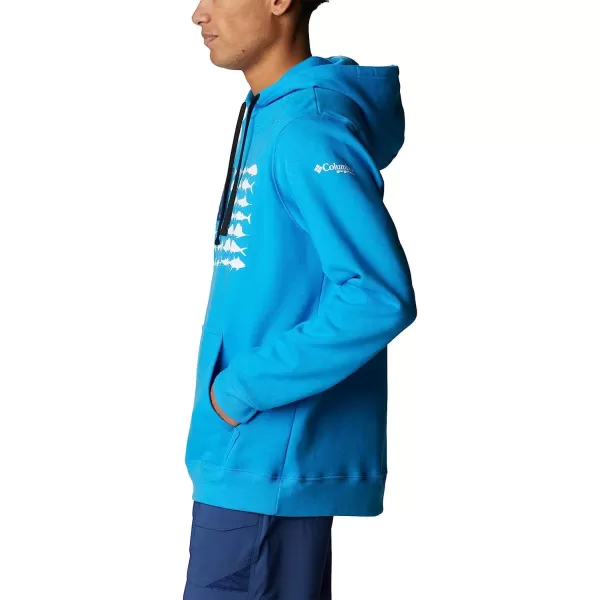 imageColumbia Mens PFG Fish Flag Ii HoodieCompass BlueWhite Offshore Fish