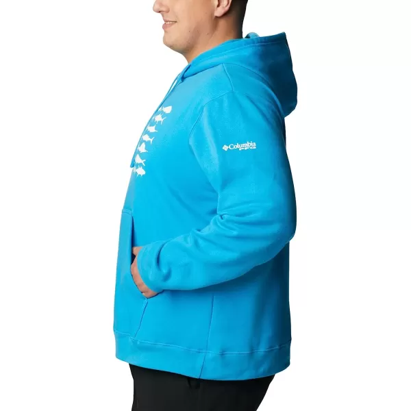 imageColumbia Mens PFG Fish Flag Ii HoodieCompass BlueWhite Offshore Fish