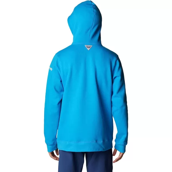 imageColumbia Mens PFG Fish Flag Ii HoodieCompass BlueWhite Offshore Fish