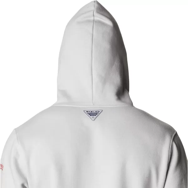 imageColumbia Mens PFG Fish Flag Ii HoodieCool GreyBright Red Canada