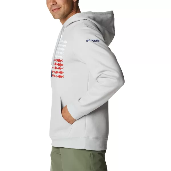 imageColumbia Mens PFG Fish Flag Ii HoodieCool GreyTexas