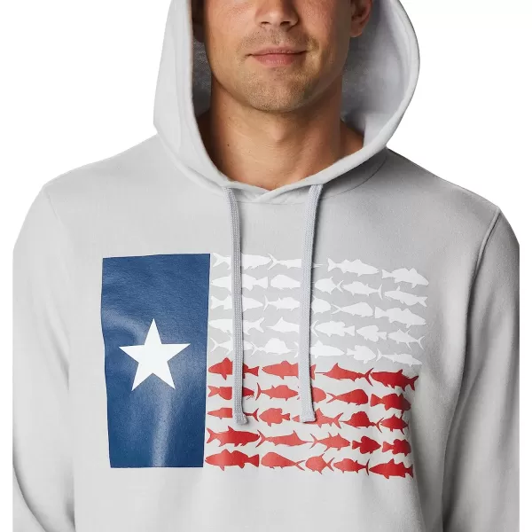 imageColumbia Mens PFG Fish Flag Ii HoodieCool GreyTexas