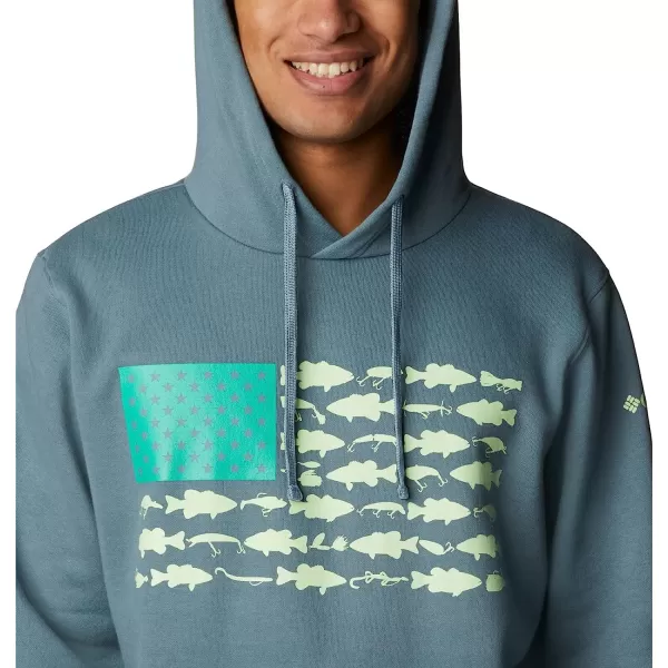 imageColumbia Mens PFG Fish Flag Ii HoodieMetalKey West Bass Lures