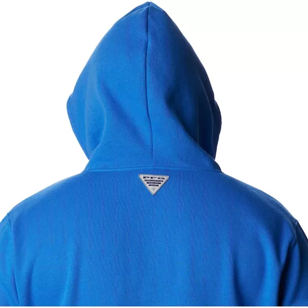imageColumbia Mens PFG Fish Flag Ii HoodieVivid BlueCocoa Butter Mid Atlantic