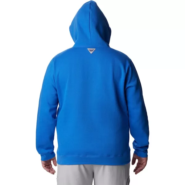 imageColumbia Mens PFG Fish Flag Ii HoodieVivid BlueCocoa Butter Mid Atlantic