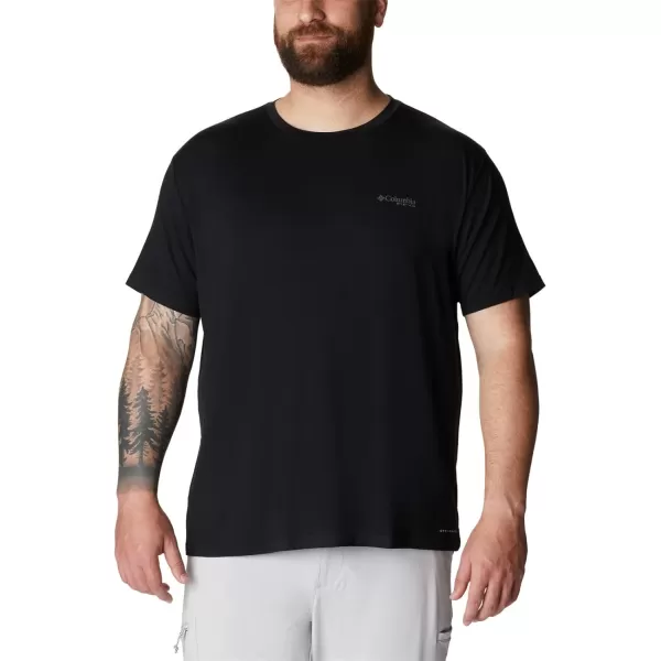 imageColumbia Mens PFG Fish Flag Tech Tee SsBlackGraphite Gradient