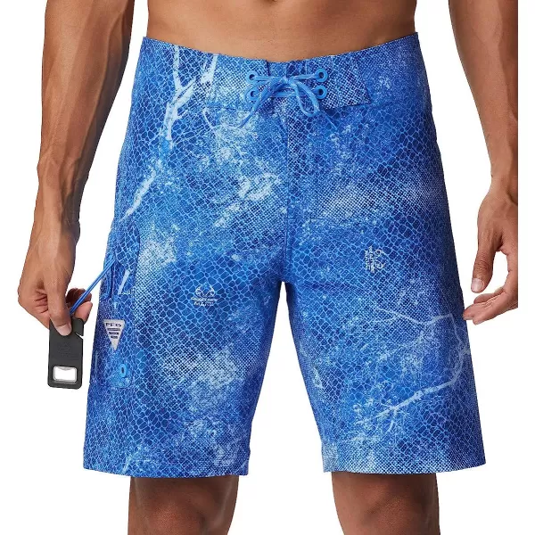 imageColumbia Mens PFG Offshore Ii Board ShortHarbor Blue Realtree Mako