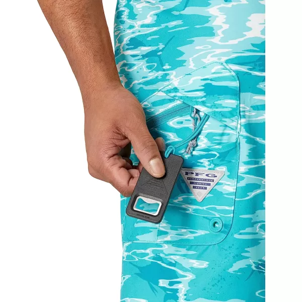 imageColumbia Mens PFG Offshore Ii Board ShortOcean Teal Ripples