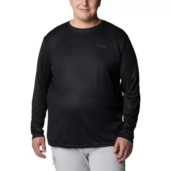 imageColumbia Mens PFG Terminal Tackle Fish Flag Long Sleeve Fishing ShirtBlack Graphite Can Fish