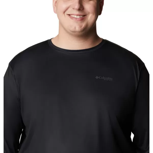 imageColumbia Mens PFG Terminal Tackle Fish Flag Long Sleeve Fishing ShirtBlack Graphite Can Fish