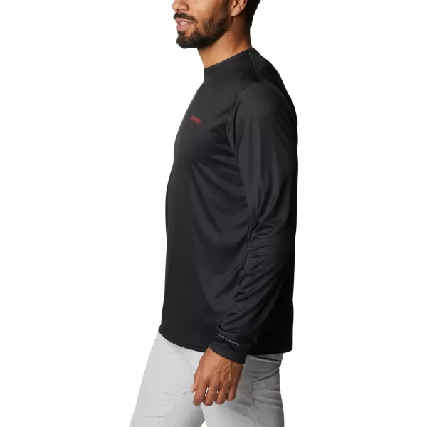 imageColumbia Mens PFG Terminal Tackle Fish Flag Long Sleeve Fishing ShirtBlackAl Fish