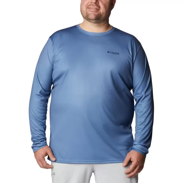 imageColumbia Mens PFG Terminal Tackle Fish Flag Long Sleeve Fishing ShirtBluestoneCollegiate Navy