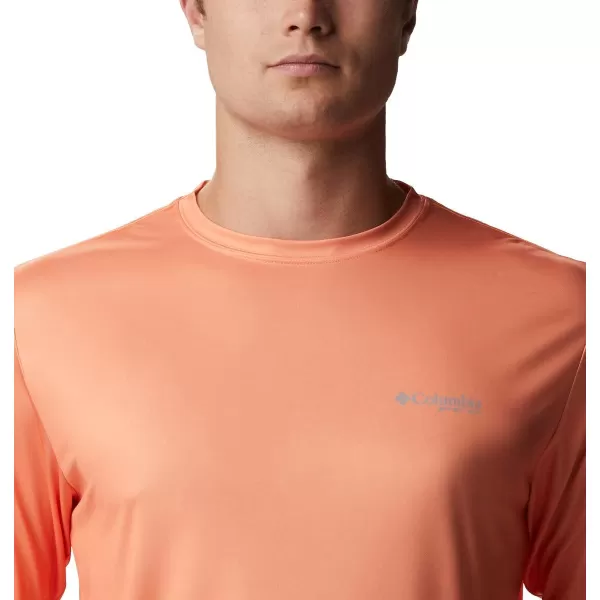 imageColumbia Mens PFG Terminal Tackle Fish Flag Long Sleeve Fishing ShirtBright NectarVivid Blue