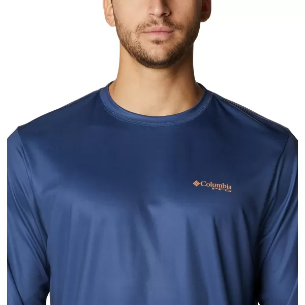 imageColumbia Mens PFG Terminal Tackle Fish Flag Long Sleeve Fishing ShirtCarbonSolarize