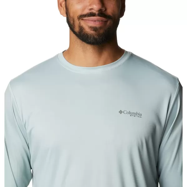 imageColumbia Mens PFG Terminal Tackle Fish Flag Long Sleeve Fishing ShirtCool GreenCypress