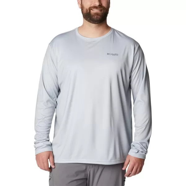 imageColumbia Mens PFG Terminal Tackle Fish Flag Long Sleeve Fishing ShirtCool GreyGa Fish