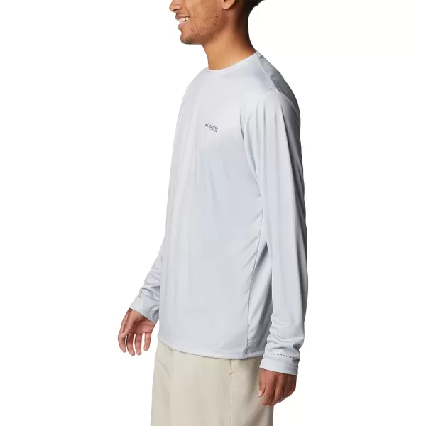 imageColumbia Mens PFG Terminal Tackle Fish Flag Long Sleeve Fishing ShirtCool GreySc Fish