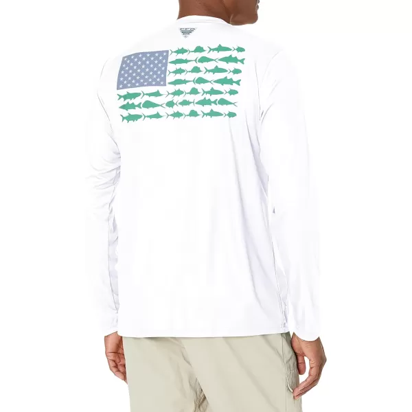 imageColumbia Mens PFG Terminal Tackle Fish Flag Long Sleeve Fishing ShirtGulf Stream Dolphin