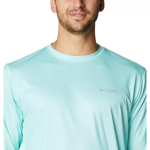 imageColumbia Mens PFG Terminal Tackle Fish Flag Long Sleeve Fishing ShirtGulf StreamBright Nectar