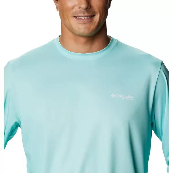 imageColumbia Mens PFG Terminal Tackle Fish Flag Long Sleeve Fishing ShirtGulf StreamDolphin