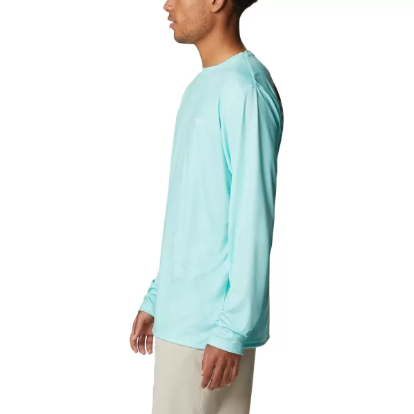 imageColumbia Mens PFG Terminal Tackle Fish Flag Long Sleeve Fishing ShirtGulf StreamFl Fish