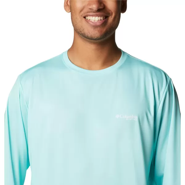imageColumbia Mens PFG Terminal Tackle Fish Flag Long Sleeve Fishing ShirtGulf StreamFl Fish