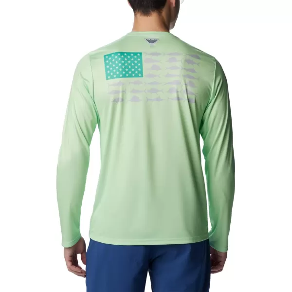 imageColumbia Mens PFG Terminal Tackle Fish Flag Long Sleeve Fishing ShirtKey WestCircuit Offshore Slam