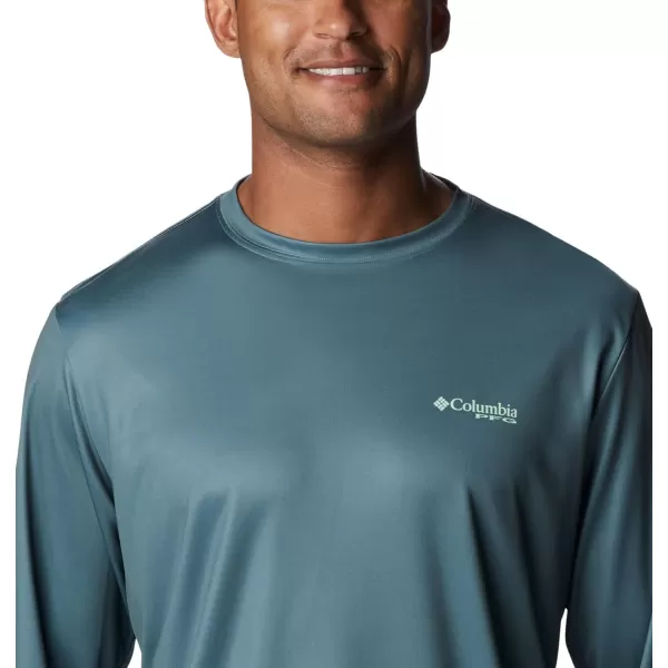 imageColumbia Mens PFG Terminal Tackle Fish Flag Long Sleeve Fishing ShirtMetalKey West Bass Lures