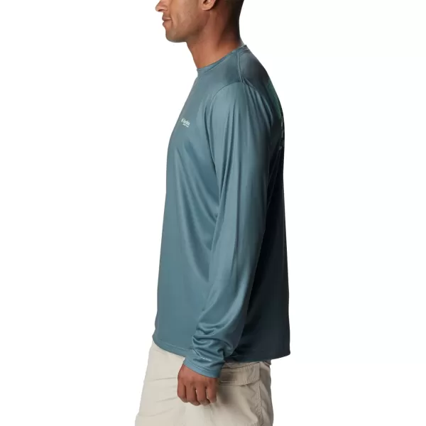 imageColumbia Mens PFG Terminal Tackle Fish Flag Long Sleeve Fishing ShirtMetalKey West Bass Lures