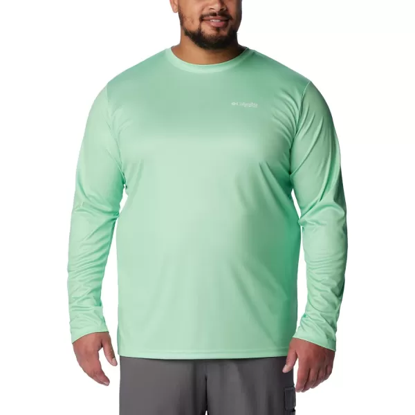 imageColumbia Mens PFG Terminal Tackle Fish Flag Long Sleeve Fishing ShirtOcean MintOcean Blue Offshore Slam