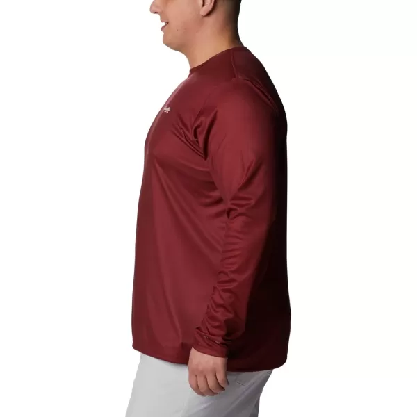 imageColumbia Mens PFG Terminal Tackle Fish Flag Long Sleeve Fishing ShirtRed JasperWhite Bass Lures
