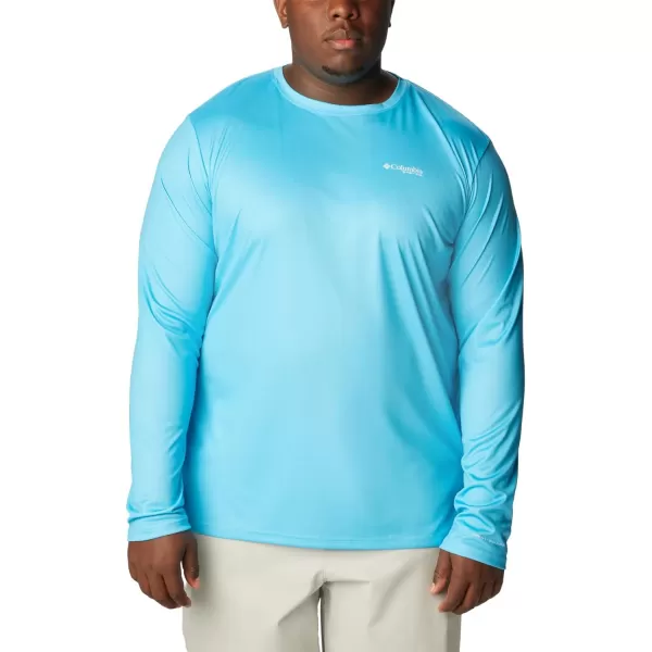 imageColumbia Mens PFG Terminal Tackle Fish Flag Long Sleeve Fishing ShirtRiptideCollegiate Navy Offshore Slam