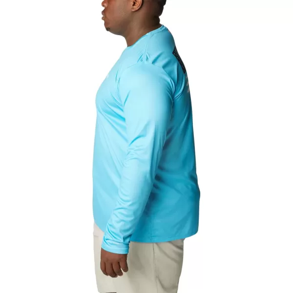 imageColumbia Mens PFG Terminal Tackle Fish Flag Long Sleeve Fishing ShirtRiptideCollegiate Navy Offshore Slam