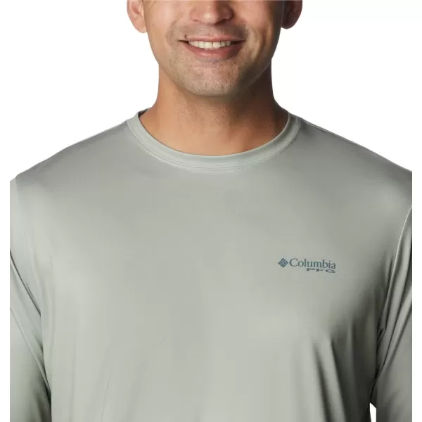 imageColumbia Mens PFG Terminal Tackle Fish Flag Long Sleeve Fishing ShirtSafariMetal Alaska Fish